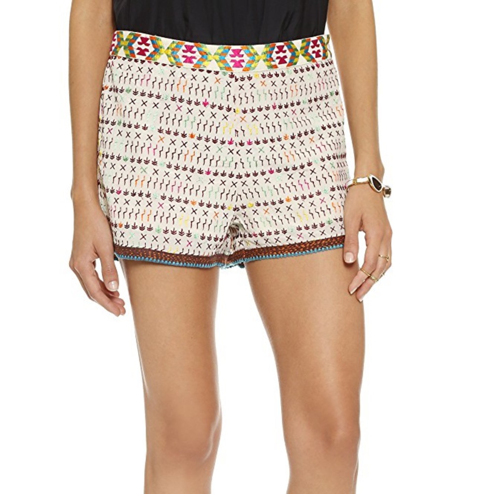 Love Sam Imari Yucatec Embroidered Shorts NWT
